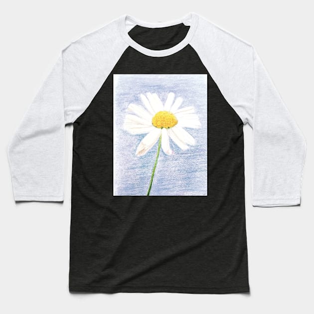 Daisy Baseball T-Shirt by teenamarie23art